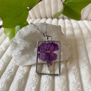 Beautiful handmade carnation necklace